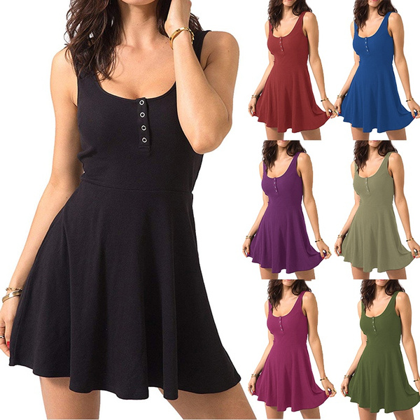 Fit and flare casual best sale summer dress