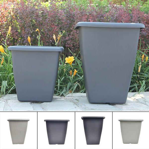 Large Rattan Tall Planter Square Plastic Garden Outdoor Flower Pots 25x25x16cm Wish - Square Plastic Garden Planters Large Rattan Tall Planter Square Plastic Garden Outdoor Flower Pots 25x25x16cm Wish - Square Plastic Garden Planters