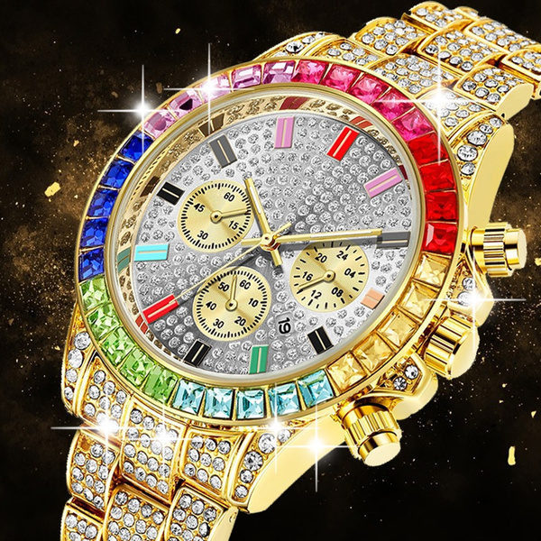 Mens luxury sale diamond watches