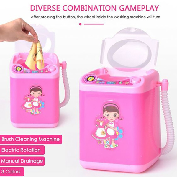 Mini Washing Machine Dokfin Automatic Makeup Brush Cleaner Device Simulation Small Household Appliance Cleaner Mini Toy 