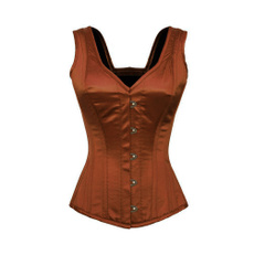 corset top, brown, Goth, brown corset tops