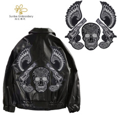 motorcyclejacketbadge, Iron, skull, embroiderypatche