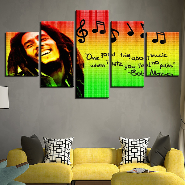 Art HD Print Home Décor Bob Marley Singer Paintings Wall Poster Picture 