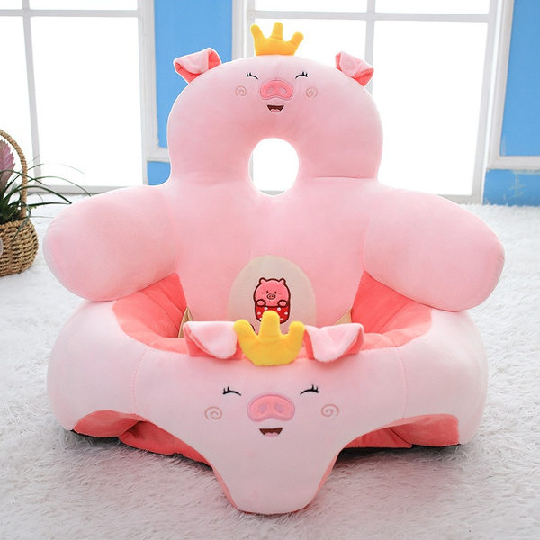 Baby Kids Soft Plush Support Seat Sit Up Dining Chair Cushion Sofa Pillow Toys 