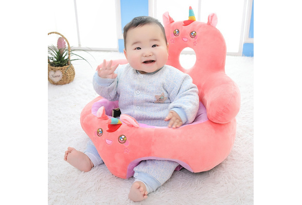 Kids Baby Support Seat Sit Up Soft Chair Cushion Sofa Plush Pillow Toy Bean Bag 