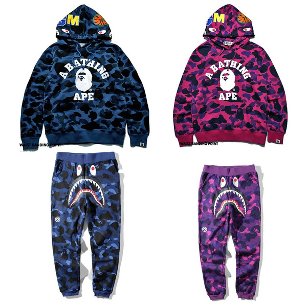 A BATHING APE COLOR CAMO PANTS