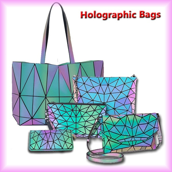 Geometric Luminous Crossbody Bag