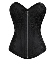Black Corset, brocadecorset, corsets black, black corset with straps