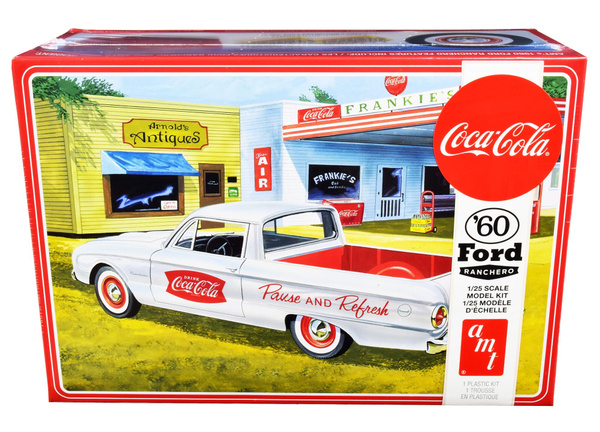 Skill 3 Model Kit 1960 Ford Ranchero with Vintage Ice Chest and Two ...