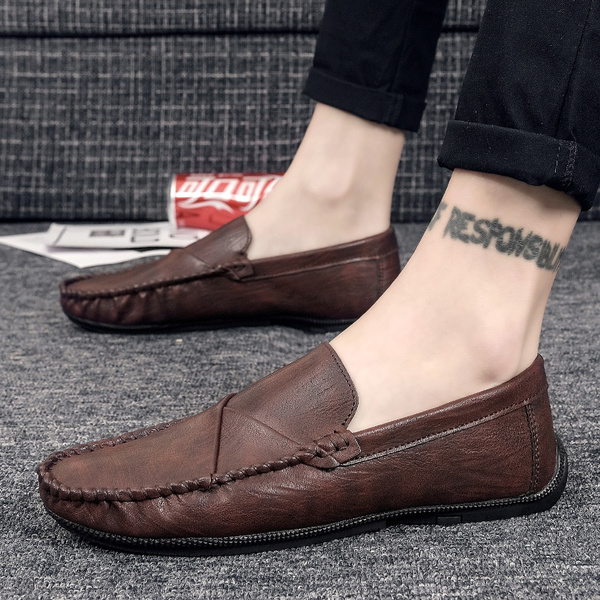 Jousen Men's Loafers Casual Slip On Penny Loafer Lightweight Driving Shoes 