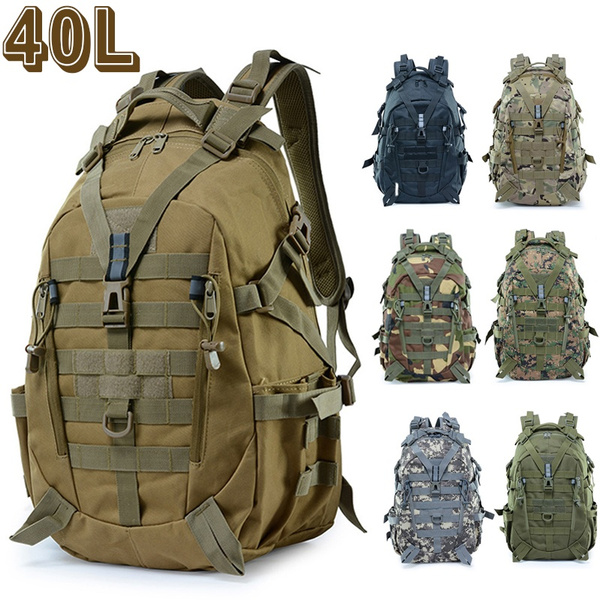military camping backpack