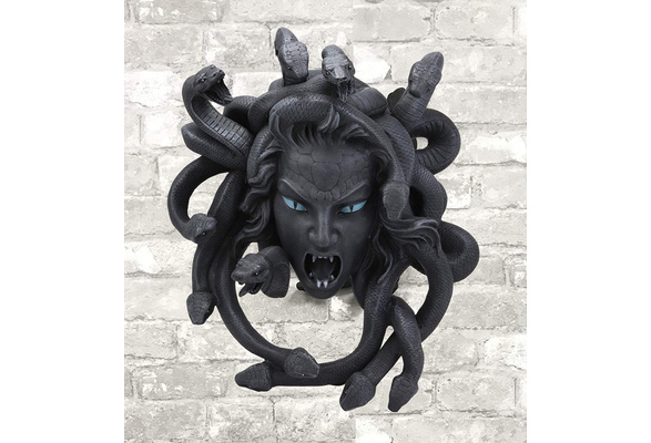 Ebros Greek Mythology Gorgon Goddess Medusa Head with Hair of Snakes W–  Ebros Gift