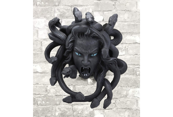 Ebros Greek Mythology Gorgon Goddess Medusa Head with Hair of Snakes Wall  Decor 