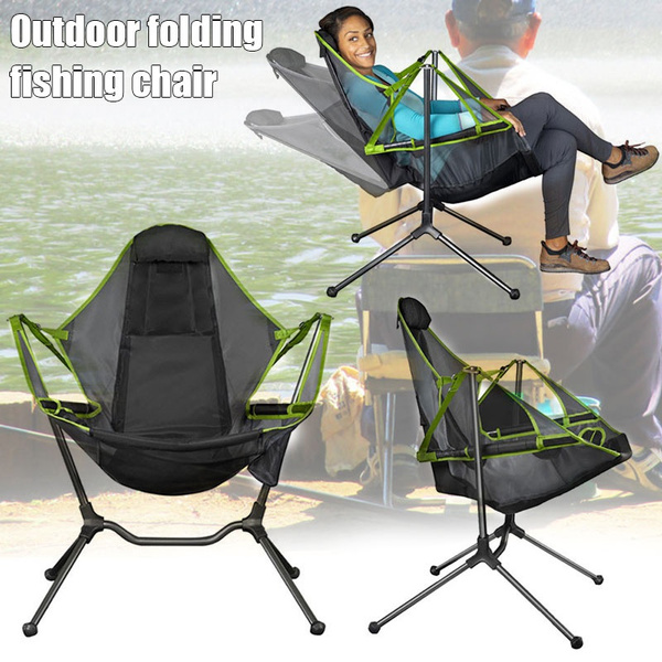 Chair Camping Swing Luxury Recliner Relaxation Swinging Comfort Lean Back Outdoor  Folding Chair