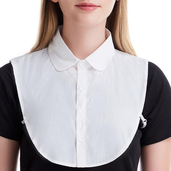 Faux Collar Detachable Half Shirt 
