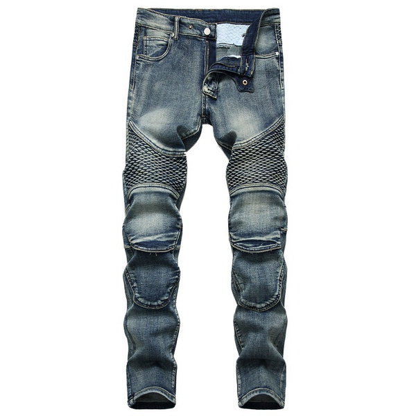 black and yellow biker jeans