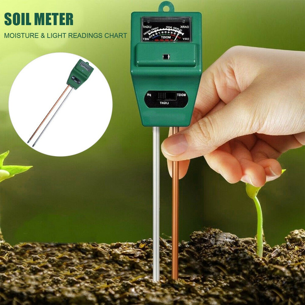 3 in 1 Plastic Soil Moisture Meter and PH Level Tester for Plants Crops
