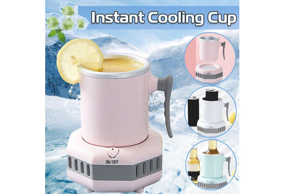 Fast Mini Beverage Cooler Cup, Easy Operation Quick Cooling Cup, Electric  Beverage Mug Drink Cooler for Beer Water Milk Wine Beverage Green US Plug