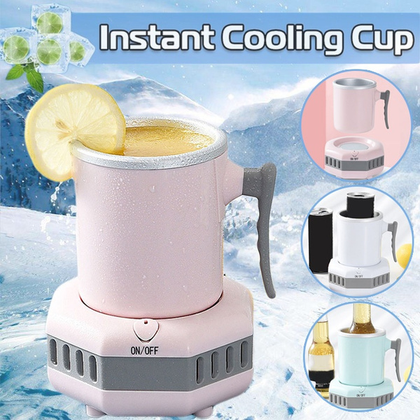 350ml Instant Cooling Cup Portable Cooling Cup Mini Electric Drink Cooler  Cup Car Home Office Instant