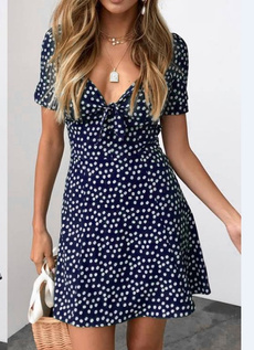 Mini, short sleeve dress, Summer, Evening Dress