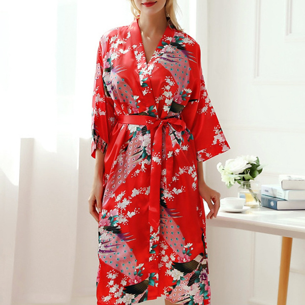 Silk clearance morning robe