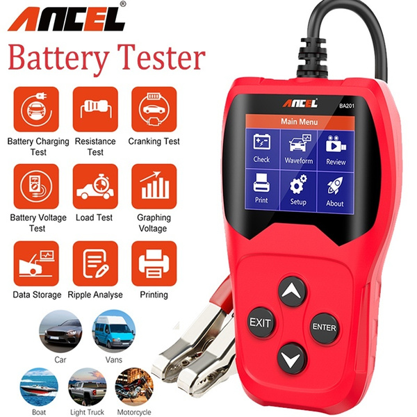 Ancel BA301 12V Battery Tester Car Automotive Charging Cranking Test 100-2000CCA 