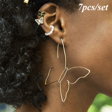 butterfly, Fashion, Sterling Silver Earrings, Stud Earring