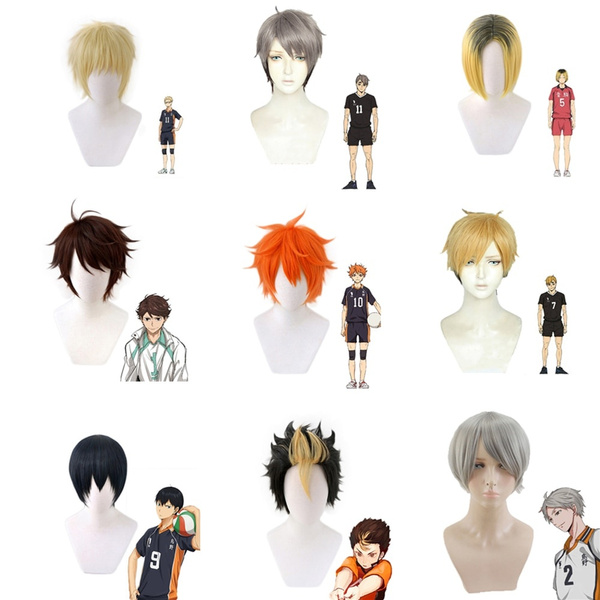 Haikyuu Season 4 Cosplay Wigs Akaashi Keiji Hinata Shoyo Nishinoya