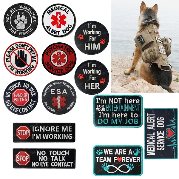 Set of 2 Service Dog/Ask to Pet Embroidered Tactical Patch Badge for Dog  Pet Tactical K9 Harness Vest (Ask to Pet Brown) - Yahoo Shopping