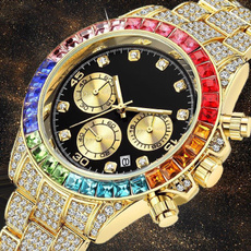Fashion, gold, Stainless Steel, Watch
