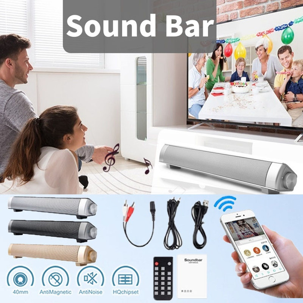 NEW Wireless Bluetooth Sound Bar with Remote Control, Subwoofer Stereo