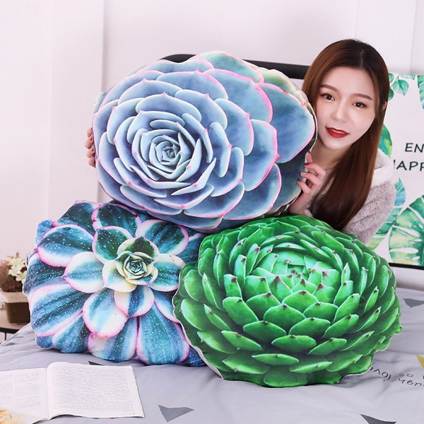 1pc 50cm Soft Simulated Succulent Plants Cactus Plush Toy Stuffed Cute Pillow Sofa Cushion For Kids Child Adult Birthday Gift Wish
