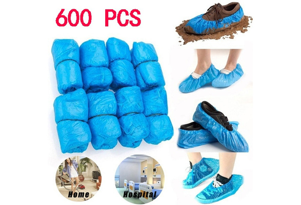Details about   400pcs Disposable Plastic Overshoes Rain Waterproof Shoe Covers Boot Protector 
