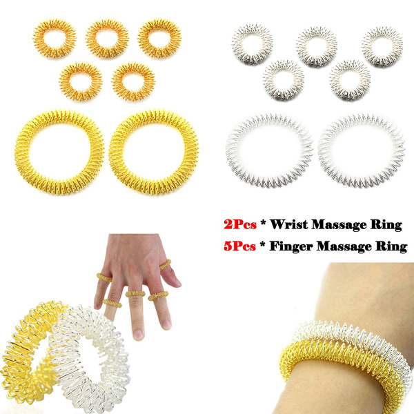 Anti Snoring Ring Ring Adjustable Acupressure Massage Device Rings Aid  Acupressure Treatment Tool Unisex (L)