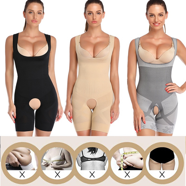 Lilvigor Full Magic Body Shaper Waist Trainer Tummy Control Thigh Slimmer  Women Shapewear Corset Underwear Bodysuit