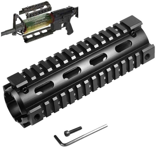 Aluminum 6.7 inch Drop-In Handguard Picatinny QuadRail System for Rifle ...