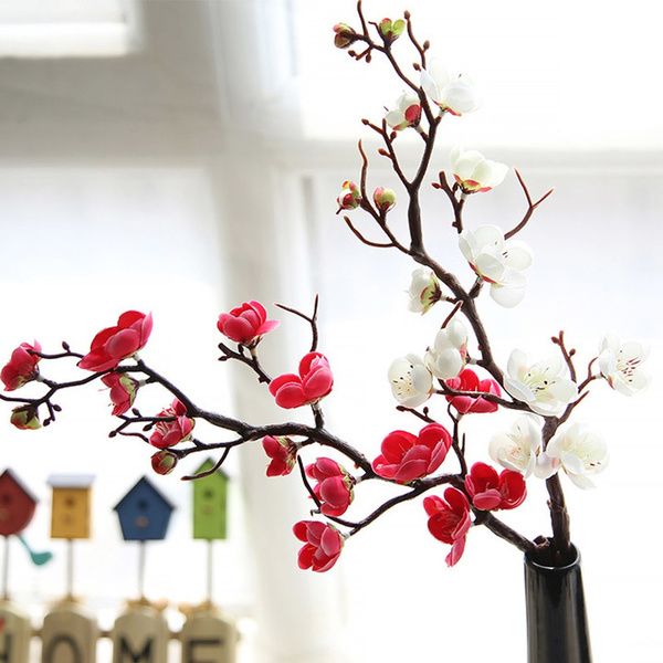 artificial cherry blossom tree wedding table