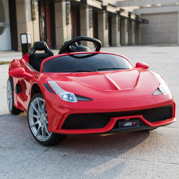 red and yellow childrens car