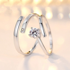adjustablering, DIAMOND, wedding ring, princessring