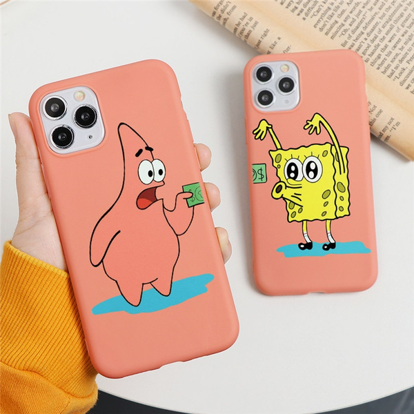 Spongebob Caretoon Soft Case for iPhone 11 Pro Max SE 2020 XS Max XR 8 ...