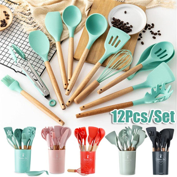 Non-Stick Silicone Cooking Tools Set With Storage Box