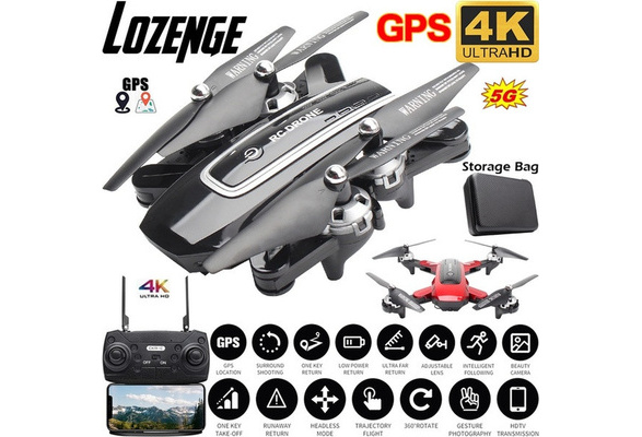 Wish Customer Reviews Lozenge HJ38 GPS Drone Follow Me WiFi Quadcopter Helicopter 1080P 4K Camera Drone Foldable Altitude Hold RC Drone with Camera HD FPV 120 Wide angle Camera V Sign Gesture Video Ph...