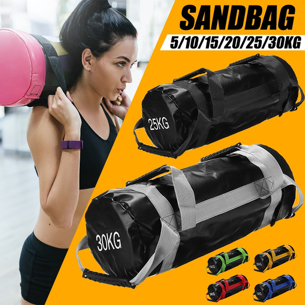 Weighted Power Sand Bags Fitness Exercise Training Strength 15KG/20KG/25KG/30KG 