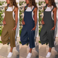 Women Rompers, Fashion, cottonlinen, dungareesforwomen