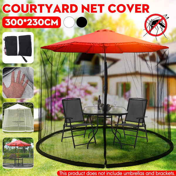 Umbrella Table Screen Cover Mosquito Bug Insect Net Patio Netting Outdoor Garden 