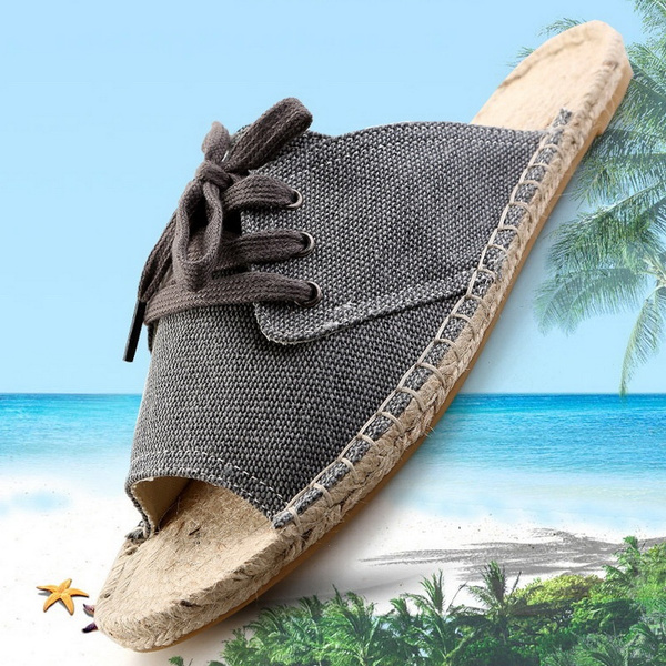 mens canvas slippers
