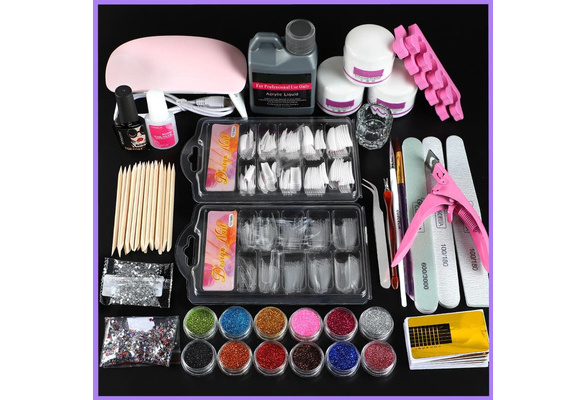 MOTTERY Soak Off Gel Polish 12 Colors UV LED Gel Nail Kit Nail Art Manicure  Set | eBay