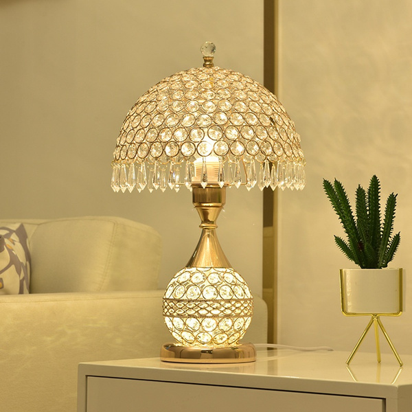 Modern Crystal Led Table Lamp Lamps, Best Crystal Table Lamps For Bedroom