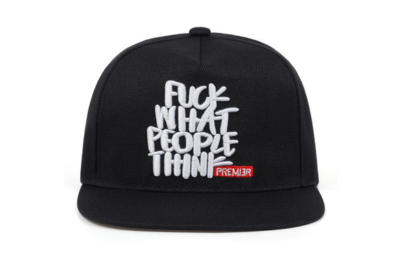 FUCK WHAT PEOPLE THINK Embroidered Baseball Cap Fashion Cotton snapback  Caps Men's Women's Adjustable Sports Hat Street Dance hat