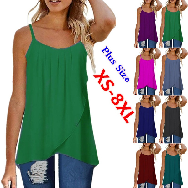 XS-8XL Women Summer Clothes Sleeveless 